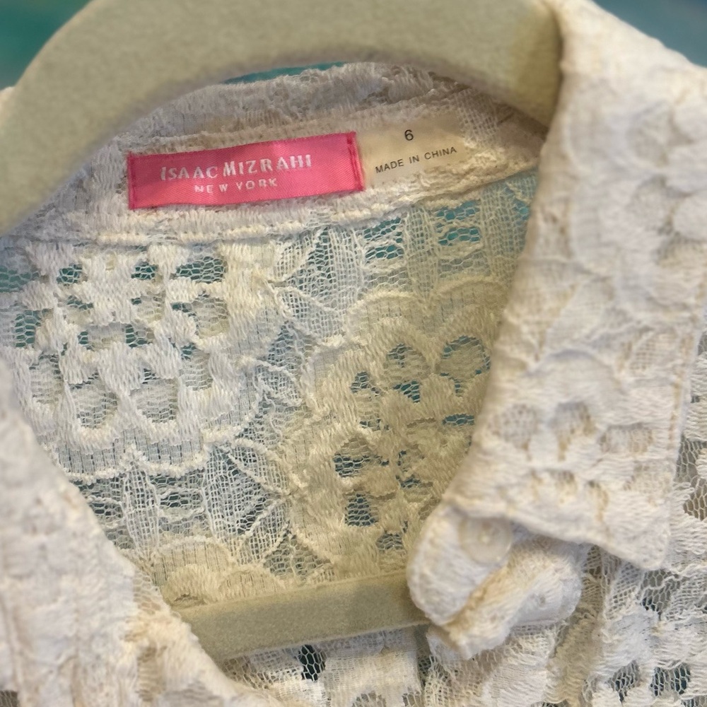 Lace Button Down - image 5